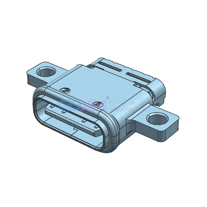 TYPE-C母座 USB 24PIN 防水款 带防水 圈 带锁孔