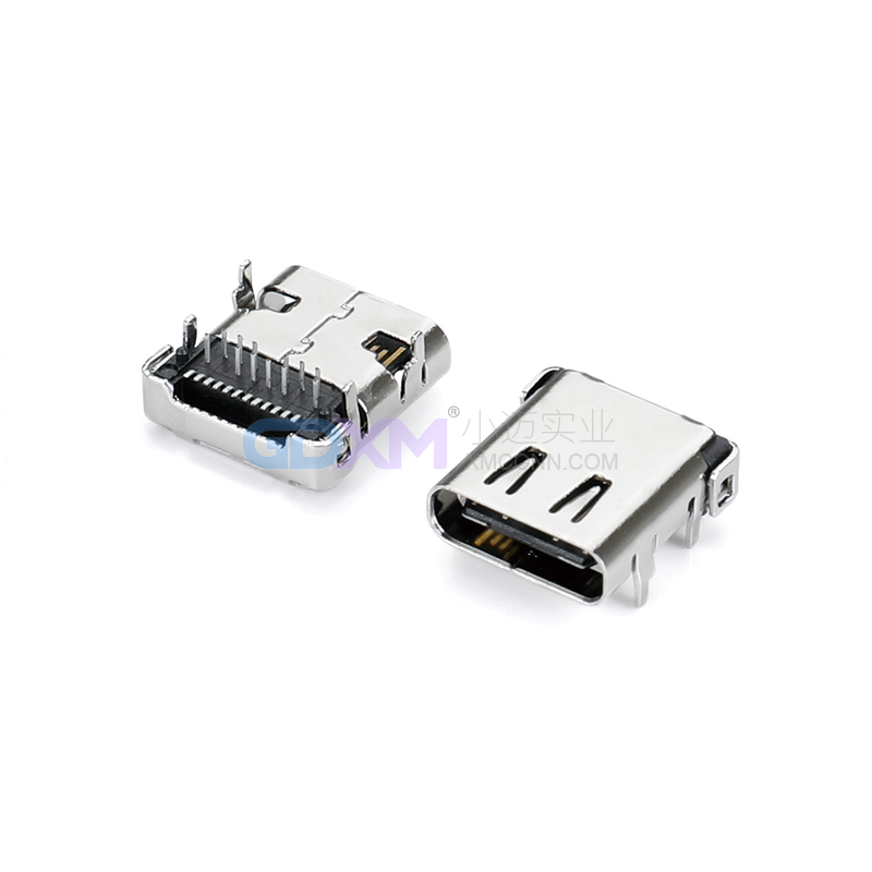 Type-C连接器24P 90度母座 SMT+DIP