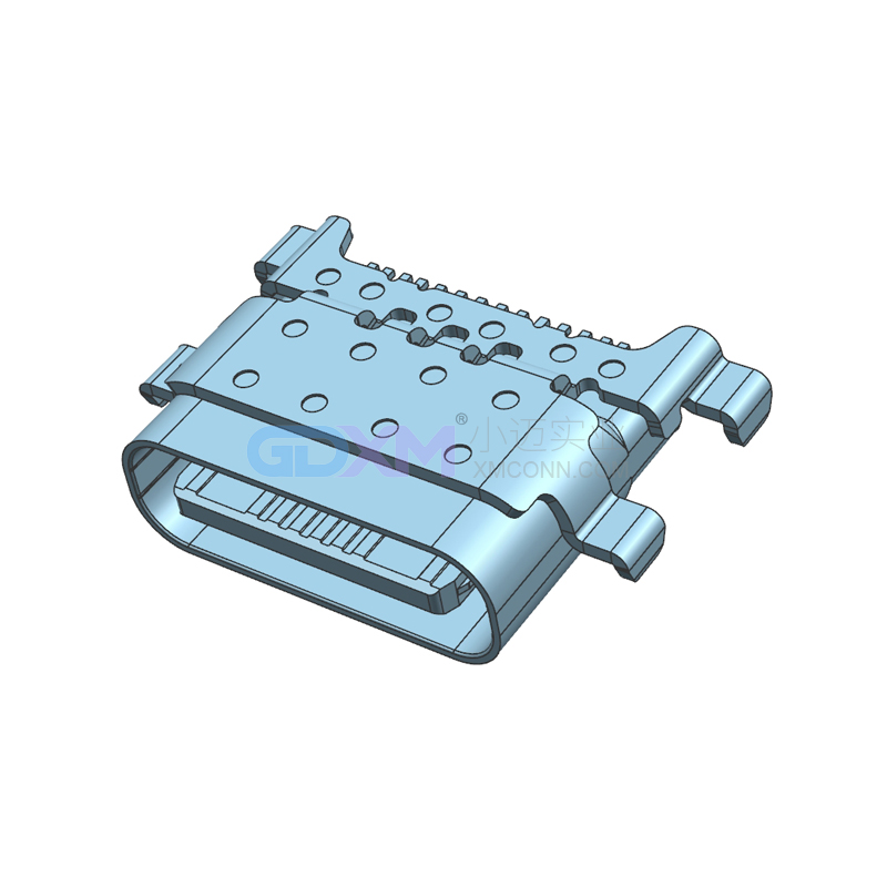 Type-C母座16pin 沉板型