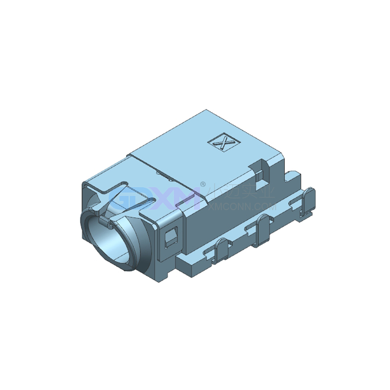 3.5耳机插座 7PIN 4极 L14.10 斜口 带开关